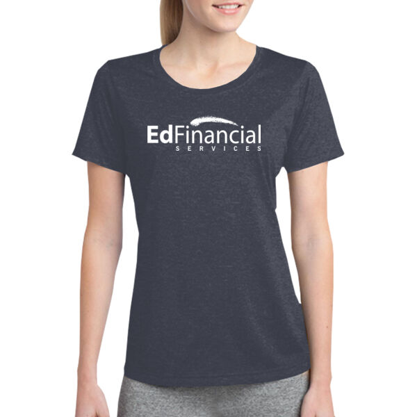 Printed EdFinancial - Ladies Heather Contender ™ Scoop Neck Tee Thumbnail