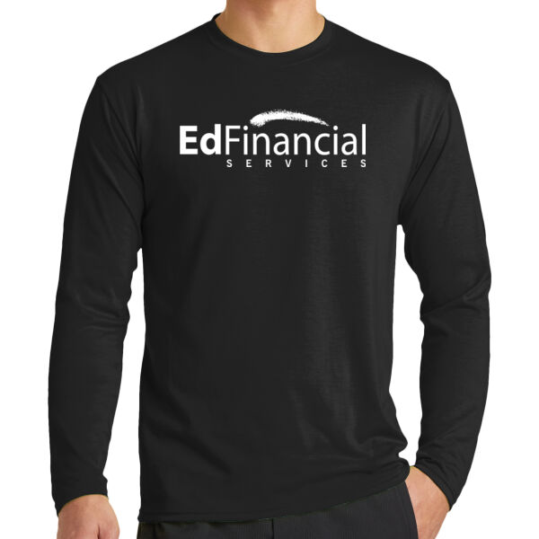 Printed EdFinancial - Long Sleeve Performance Blend Tee Thumbnail