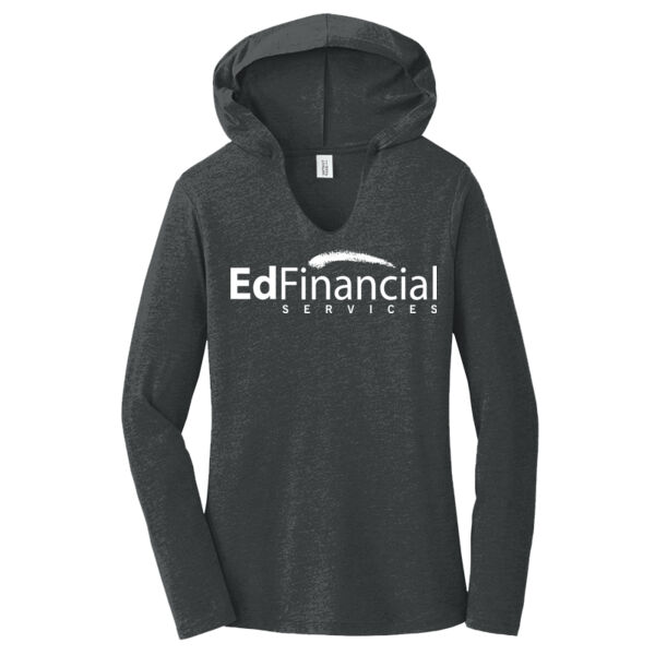 Printed EdFinancial - Women's Perfect Tri ® Long Sleeve Hoodie Thumbnail