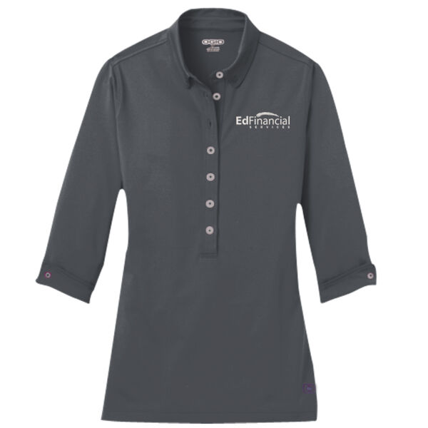 EdFinancial Embroidered - Ladies Gauge Polo Thumbnail