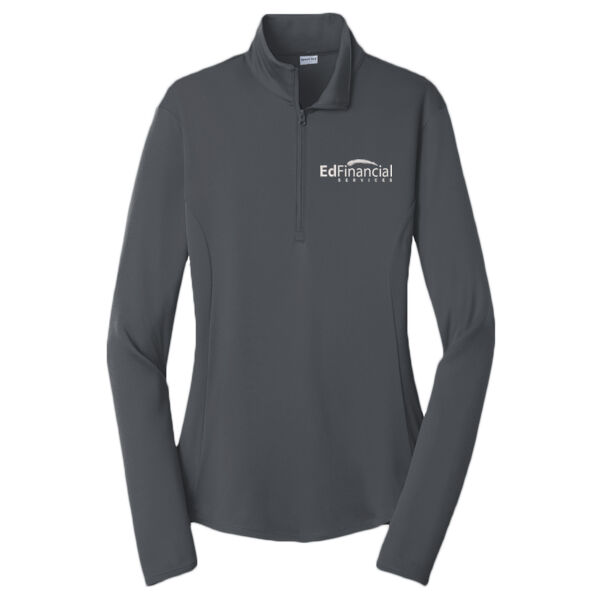 EdFinancial Embroidered - Ladies PosiCharge ® Competitor ™ 1/4 Zip Pullover Thumbnail