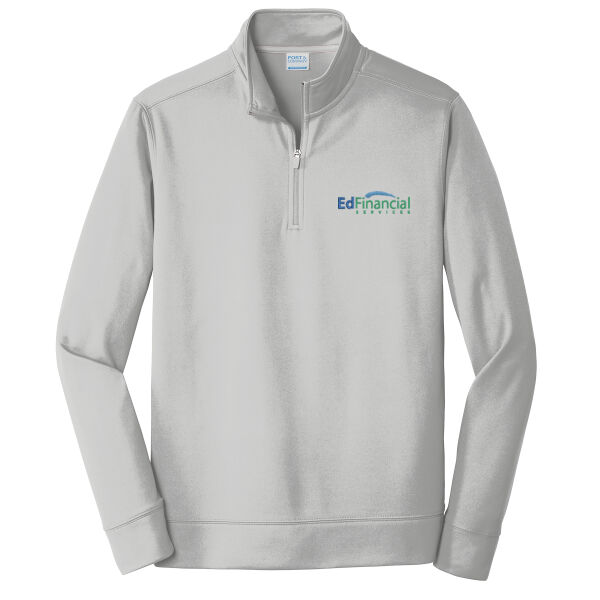 Embroidered  EdFinancial - Performance Fleece 1/4 Zip Pullover Sweatshirt Thumbnail