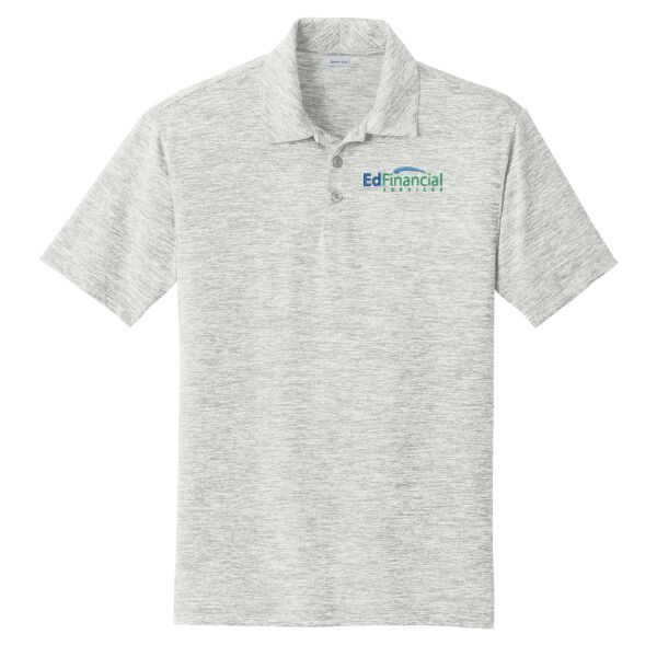 Embroidered  EdFinancial - PosiCharge ® Electric Heather Polo Thumbnail