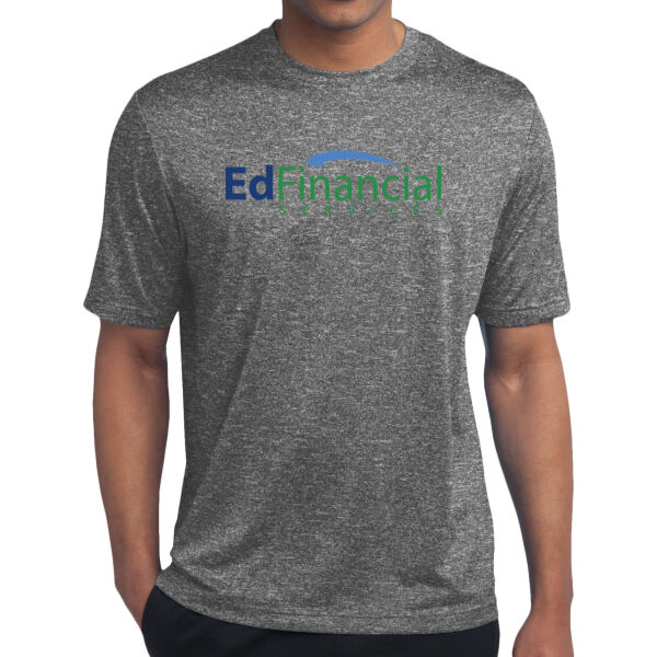 Printed EdFinancial Color Logo  - Tall Heather Contender  Tee Thumbnail