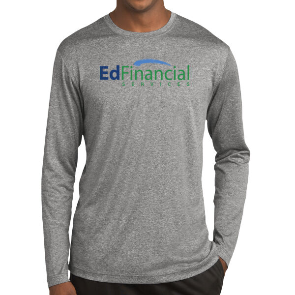 Printed EdFinancial Color Logo  - Long Sleeve Heather Contender ™ Tee Thumbnail