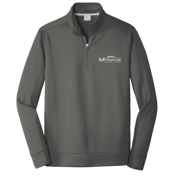 EdFinancial Embroidered - Performance Fleece 1/4 Zip Pullover Sweatshirt Thumbnail