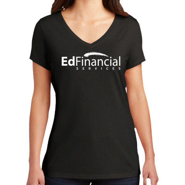 Printed EdFinancial - Women's Perfect Tri ® V Neck Tee Thumbnail