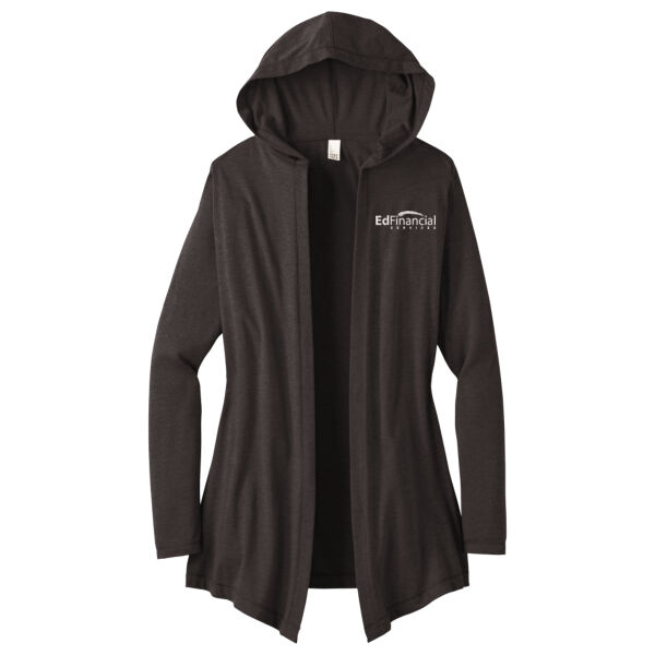 Embroidered EdFinancial - Women's Perfect Tri ® Hooded Cardigan (low stock) Thumbnail