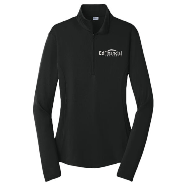 Embroidered EdFinancial - Ladies PosiCharge ® Competitor ™ 1/4 Zip Pullover Thumbnail