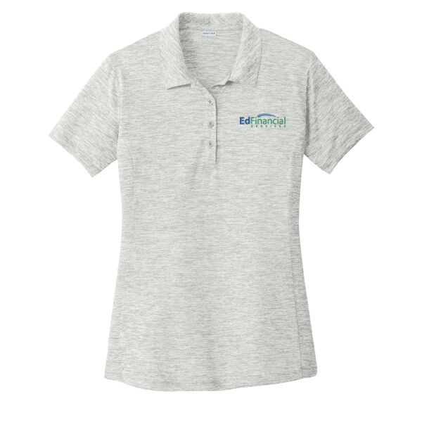 Embroidered  - Ladies PosiCharge ® Electric Heather Polo Thumbnail