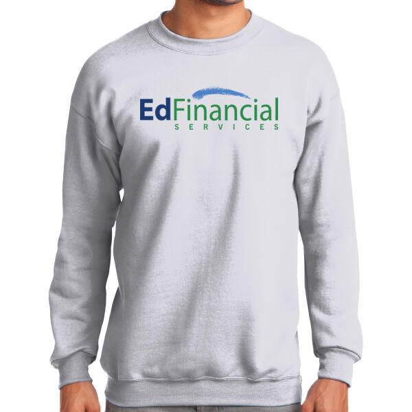 Printed EdFinancial Color Logo  - Tall Essential Fleece Crewneck Sweatshirt Thumbnail