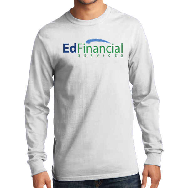 Printed EdFinancial Color Logo  - Tall Long Sleeve Essential Tee Thumbnail