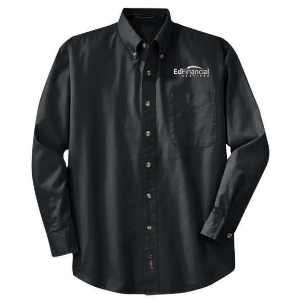 EdFinancial Embroidered - Tall Long Sleeve Twill Shirt Thumbnail