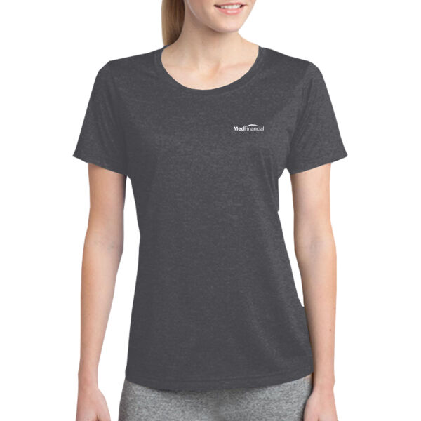 Printed MedFinancial - Ladies Heather Contender ™ Scoop Neck Tee Thumbnail