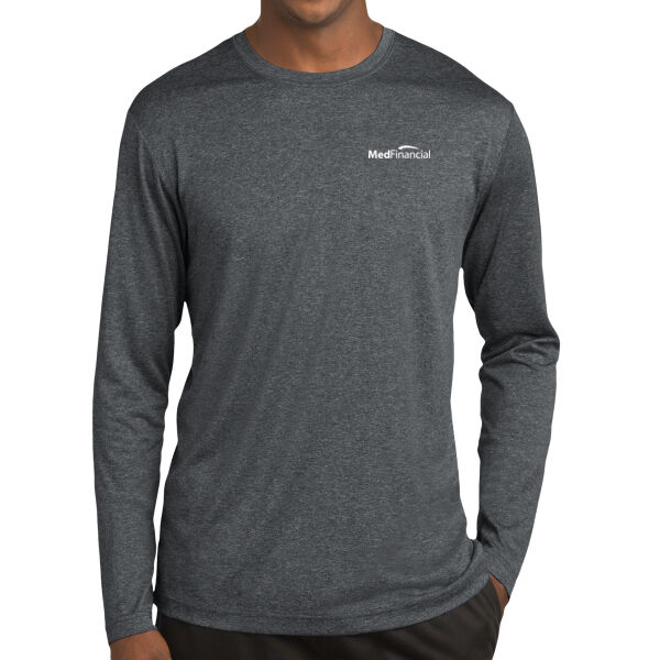Printed MedFinancial - Long Sleeve Heather Contender ™ Tee Thumbnail