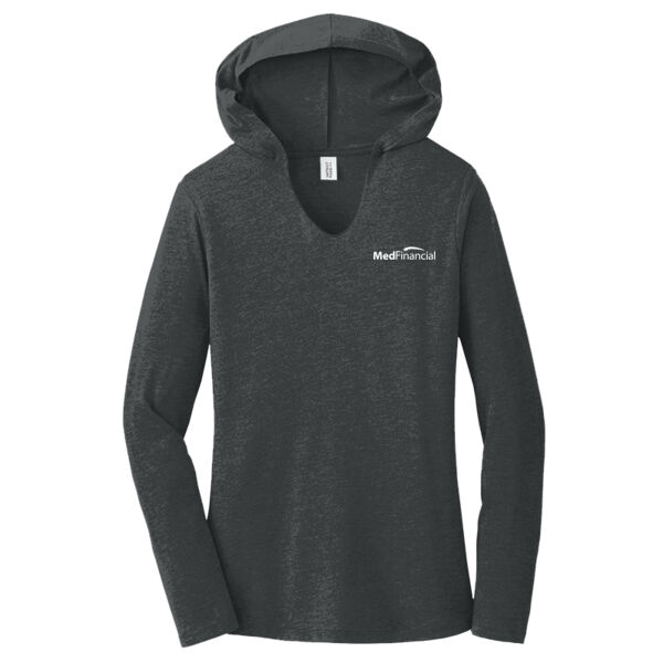 Printed MedFinancial - Women's Perfect Tri ® Long Sleeve Hoodie Thumbnail