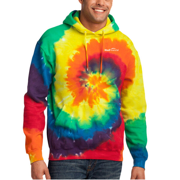 Printed MedFinancial - Tie Dye Pullover Hooded Sweatshirt Thumbnail