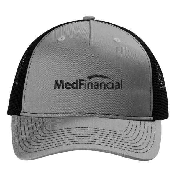 Embroidered MedFinancial - Snapback Five Panel Trucker Cap Thumbnail