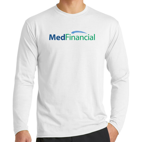 Printed MedFinancial - Long Sleeve Performance Blend Tee Thumbnail