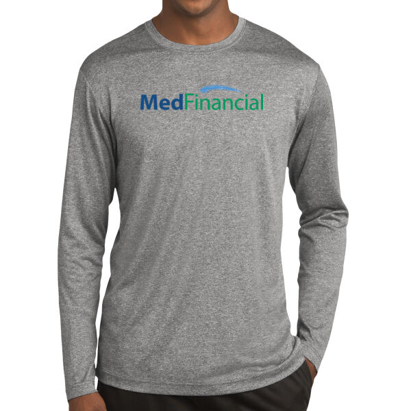 Printed MedFinancial - Long Sleeve Heather Contender ™ Tee Thumbnail