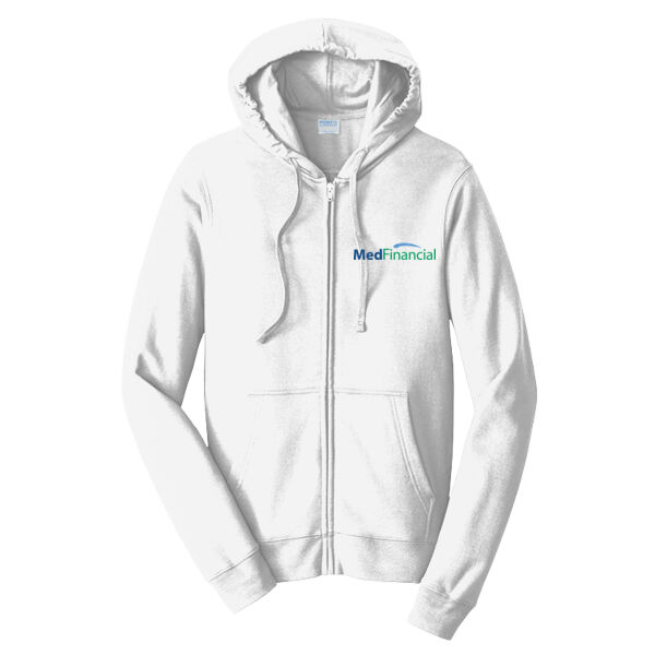 Printed MedFinancial - Fan Favorite Fleece Full Zip Hooded Sweatshirt Thumbnail