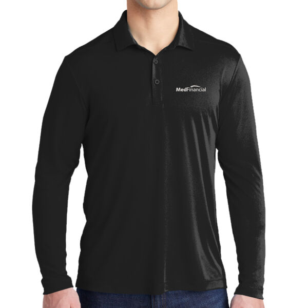 Embroidered MedFinancial - Posi UV ® Pro Long Sleeve Polo Thumbnail