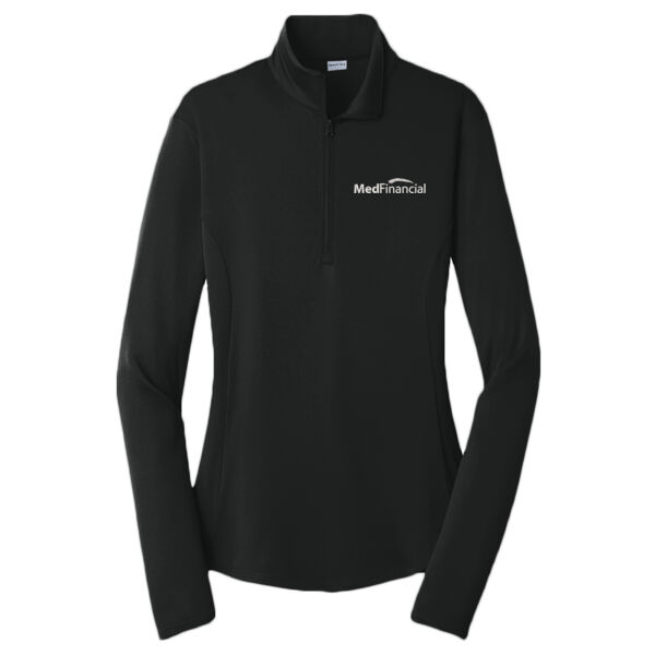 Embroidered MedFinancial - Ladies PosiCharge ® Competitor ™ 1/4 Zip Pullover Thumbnail