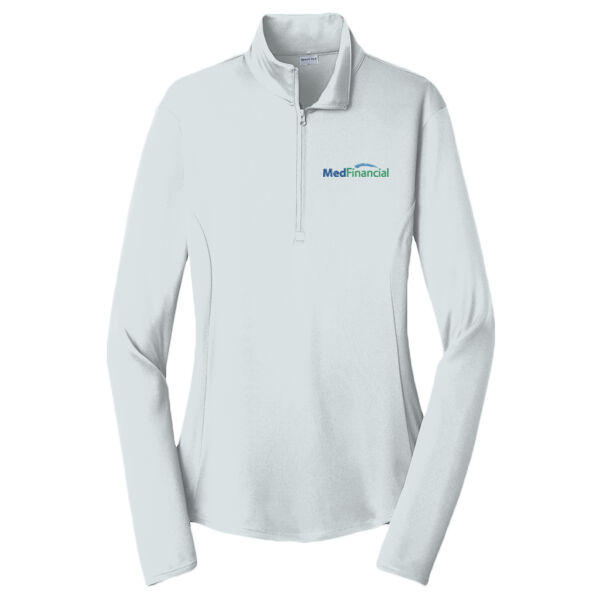Embroidered MedFinancial - Ladies PosiCharge ® Competitor ™ 1/4 Zip Pullover Thumbnail
