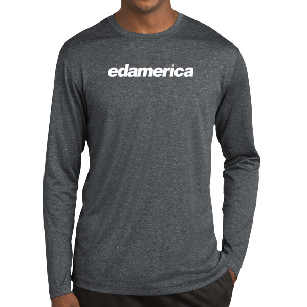 Printed Edamerica - Long Sleeve Heather Contender ™ Tee Thumbnail