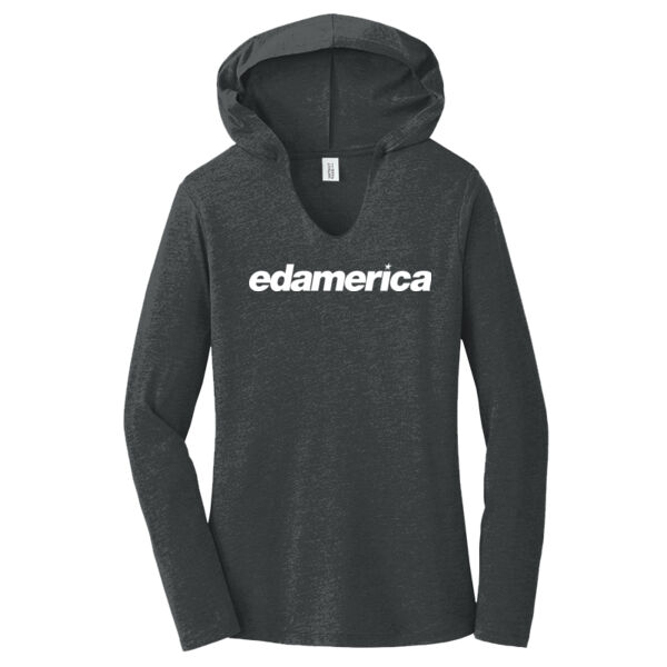 Printed Edamerica - Women's Perfect Tri ® Long Sleeve Hoodie Thumbnail