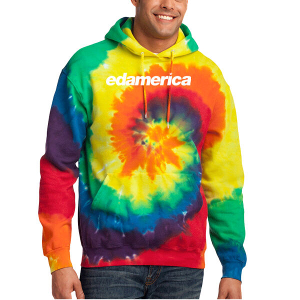Printed Edamerica - Tie Dye Pullover Hooded Sweatshirt Thumbnail