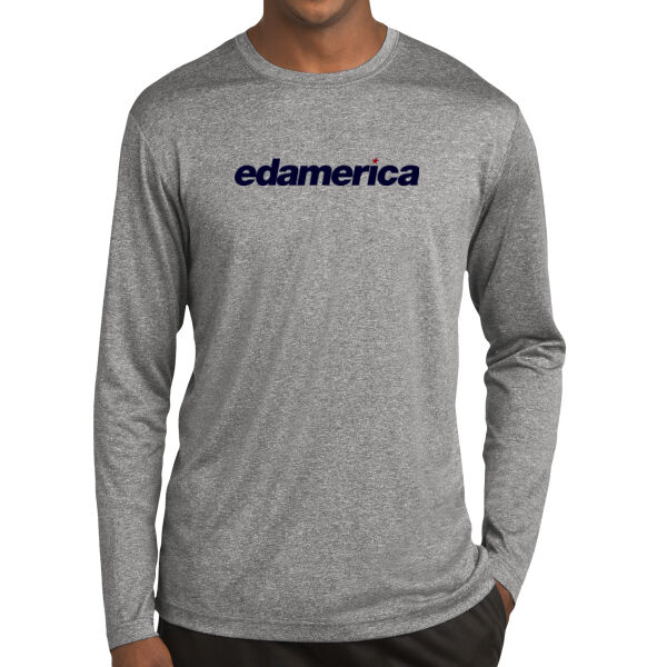 printed edamerica - Long Sleeve Heather Contender ™ Tee Thumbnail