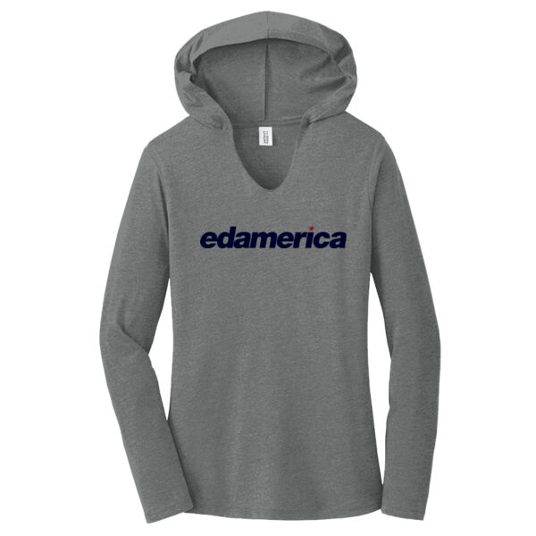 printed edamerica - Women's Perfect Tri ® Long Sleeve Hoodie Thumbnail