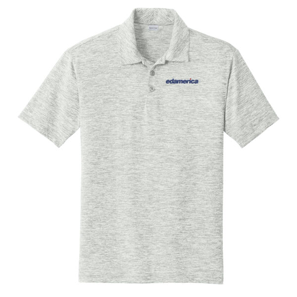 Embroidered edamerica - PosiCharge ® Electric Heather Polo Thumbnail