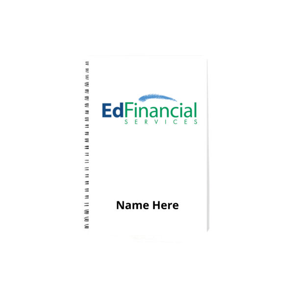 Custom Name - Plastic Spiral Ring Notebook Journal - 8.27" X 11.69" Thumbnail