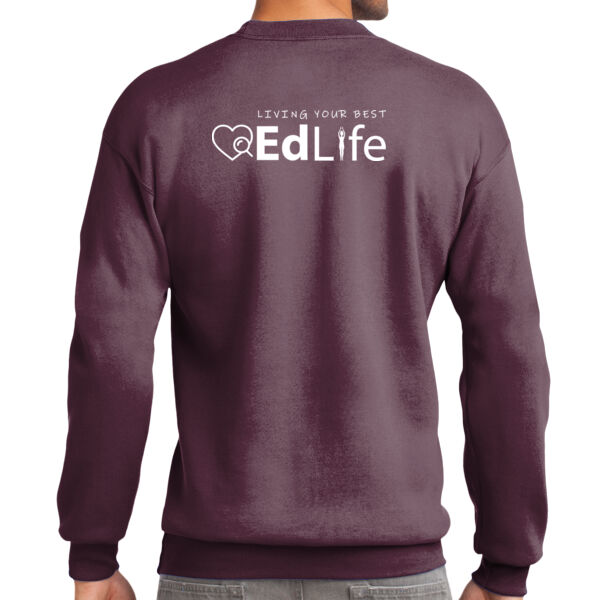 EdLife Printed Back   - Tall Essential Fleece Crewneck Sweatshirt Thumbnail