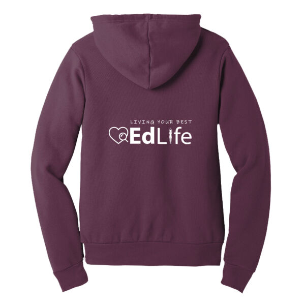 EdLife Printed Back   - Unisex Sponge Fleece Pullover Hoodie Thumbnail