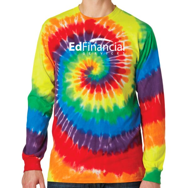 EdFinancial Printed  - Tie Dye Long Sleeve Tee Thumbnail
