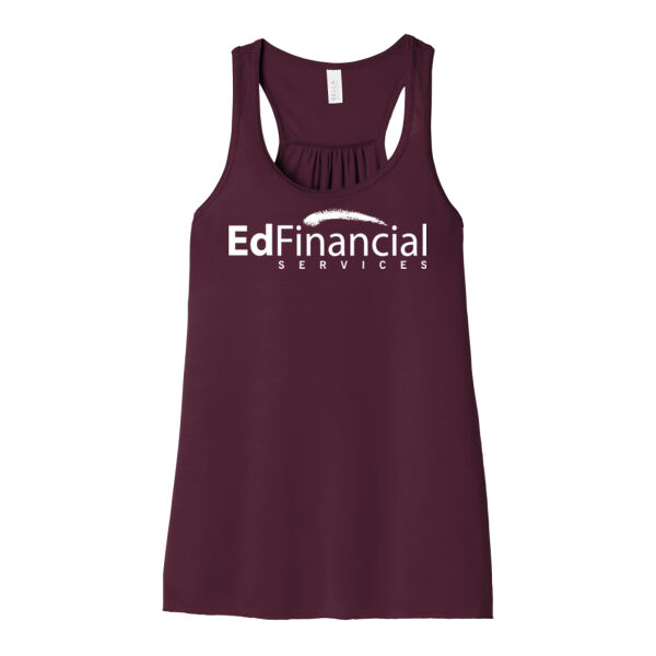EdLife Printed Back   - Women's Flowy Racerback Tank Thumbnail