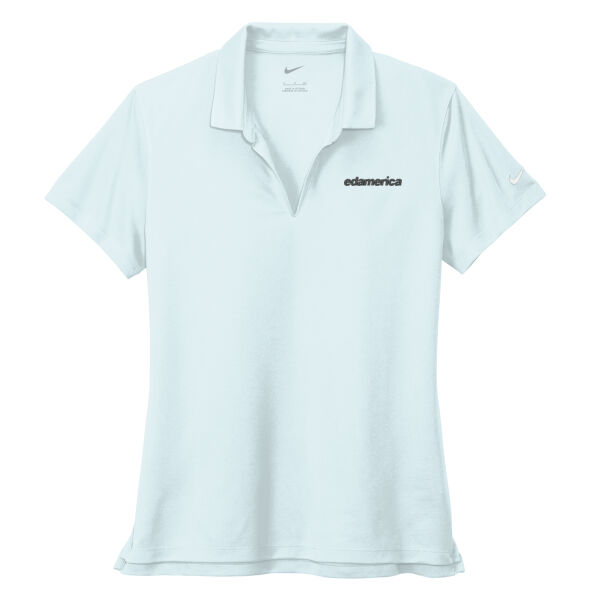 EdAmerica Embroidered Black ogo - Ladies Dri FIT Micro Pique 2.0 Polo Thumbnail