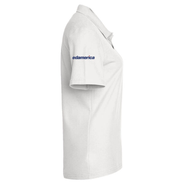 EdAmerica Sleeve Blue Logo - Ladies Dri FIT Micro Pique 2.0 Polo Thumbnail